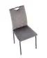 Krzesło tapicerowane K577 VELVET szare/czarne loftowe I sklep meblowy MIRAT. styl LOFT