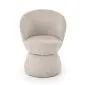Krzesło tapicerowane K581 beżowe obracane z okrągłą podstawą I sklep meblowy MIRAT.