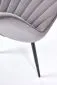 Krzesło tapicerowane K589 szare welurowe I sklep meblowy MIRAT.