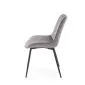 Krzesło tapicerowane K589 szare welurowe I sklep meblowy MIRAT.