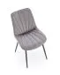 Krzesło tapicerowane K589 szare welurowe I sklep meblowy MIRAT.