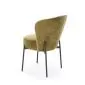 Krzesło tapicerowane K590 oliwkowe na metalowych nogach I sklep meblowy MIRAT.