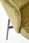 Krzesło tapicerowane K590 oliwkowe na metalowych nogach I sklep meblowy MIRAT.