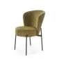 Krzesło tapicerowane K590 oliwkowe na metalowych nogach I sklep meblowy MIRAT.