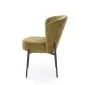 Krzesło tapicerowane K590 oliwkowe na metalowych nogach I sklep meblowy MIRAT.