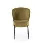 Krzesło tapicerowane K590 oliwkowe na metalowych nogach I sklep meblowy MIRAT.