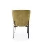 Krzesło tapicerowane K590 oliwkowe na metalowych nogach I sklep meblowy MIRAT.