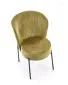 Krzesło tapicerowane K590 oliwkowe na metalowych nogach I sklep meblowy MIRAT.