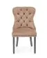Krzesło tapicerowane MIYA VELVET beżowe w stylu klasycznym I sklep meblowy MIRAT. styl KLASYCZNY
