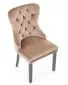 Krzesło tapicerowane MIYA VELVET beżowe w stylu klasycznym I sklep meblowy MIRAT. styl KLASYCZNY