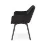 Krzesło tapicerowane K588 VELVET czarne obracane 180°  I sklep meblowy MIRAT. styl LOFT