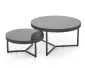 Stolik kawowy COSMO S 60x60cm czarny loftowy I sklep meblowy MIRAT. styl LOFT, RYFLOWANY