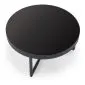 Stolik kawowy COSMO S 60x60cm czarny loftowy I sklep meblowy MIRAT. styl LOFT, RYFLOWANY
