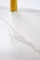 Owalna ława szklana DUCAT 100x50cm biały marmur/transparentna/złota I sklep meblowy MIRAT. styl GLAMOUR