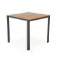 Stół ogrodowy FIERRO 80x80 brązowy/czarny aluminiowy I sklep meblowy MIRAT.