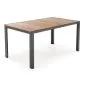 Prostokątny stół ogrodowy FIERRO 90x150 brązowy/czarny I sklep meblowy MIRAT.