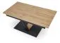 Prostokątny stół rozkładany FANIS 160(220)x90 dąb naturalny/czarny I sklep meblowy MIRAT. styl LOFT
