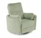 Wygodny fotel rozkładany elektrycznie PEGAS miętowy obracany z funkcją kołyski I sklep meblowy MIRAT.