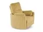 Fotel rozkładany elektrycznie PEGAS musztardowy obracany z funkcją kołyski I sklep meblowy MIRAT.
