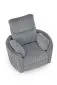 Fotel rozkładany elektrycznie PEGAS szary obracany z funkcją kołyski I sklep meblowy MIRAT.