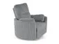Fotel rozkładany elektrycznie PEGAS szary obracany z funkcją kołyski I sklep meblowy MIRAT.