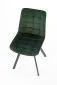 Krzesło tapicerowane K332 VELVET zielone z przeszyciami | MIRAT.