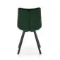 Krzesło tapicerowane K332 VELVET zielone z przeszyciami | MIRAT.