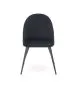 Krzesło tapicerowane K478 czarne/białe na metalowych nogach I sklep meblowy MIRAT.