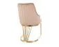 Krzesło tapicerowane ALURE VELVET beżowe I sklep meblowy MIRAT. styl GLAMOUR