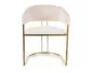 Krzesło tapicerowane TULIPE VELVET jasnobeżowe I sklep meblowy MIRAT. styl GLAMOUR
