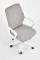 Fotel SPIN 2 biurowy jasny szary/biały z mechanizmem TILT | MIRAT.