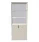 Regał biurowy EASY SPACE CABINET HO 5-OH 80cm kaszmirowy zamykany I sklep meblowy MIRAT.