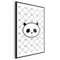 Plakat Pandy i niedźwiedzie 29,7x42 cm z ramą czarną z marginesem | MIRAT.