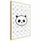 Plakat Pandy i niedźwiedzie 29,7x42 cm z ramą złotą z marginesem | MIRAT.