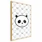 Plakat Pandy i niedźwiedzie 21x30 cm z ramą złotą bez marginesu | MIRAT.