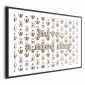 Plakat Nice day 60x40 cm z ramą czarną z marginesem | MIRAT.