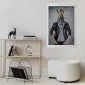 Plakat Zebra Ewa 40x60 cm bez ramy z marginesem | MIRAT.