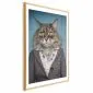 Plakat Pani kot 40x60 cm z ramą złotą z marginesem | MIRAT.