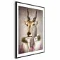 Plakat Antylopa 40x60cm z ramą czarną z marginesem | MIRAT.  kolekcja g-B-0129-ao-a