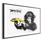 Plakat Bananowy pistolet 30x21 cm z ramą czarną z marginesem | MIRAT.