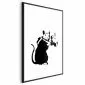 Plakat Szczur fotograf 60x90 cm z ramą czarną z marginesem | MIRAT.