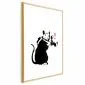 Plakat Szczur fotograf 29,7x42 cm z ramą złotą z marginesem | MIRAT.