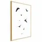 Plakat Wieczorny lot 21x30 cm z ramą złotą bez marginesu | MIRAT.