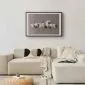 Plakat Taniec żurawi 90x60 cm z ramą czarną z marginesem | MIRAT.
