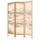 Parawan japoński Zwierzęta 135x172 cm 3-częściowy beżowy | MIRAT.