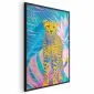 Plakat Egzotyczny Lampart 21x30 cm z ramą czarną bez marginesu | MIRAT.