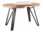 Stół rozkładany GALAXY 100(168)x100 dąb artisan/czarny I sklep meblowy MIRAT. styl LOFT