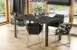Stół rozkładany GARANT 130(220)x80 beton ciemny na metalowych nogach | MIRAT. styl LOFT