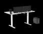 Biurko gamingowe LEVEL V2 LED białe ULTRADESK | MIRAT.