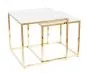 Ława GLORIA marmur/złota zestaw 2 ław do salonu | MIRAT. w stylu GLAMOUR kolekcja
